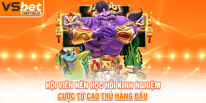 Hội viên nên học hỏi kinh nghiệm cược từ cao thủ hàng đầu